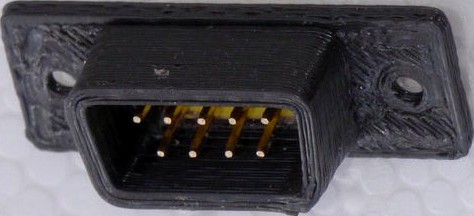 DB9 male socket (just add 0.1" header)