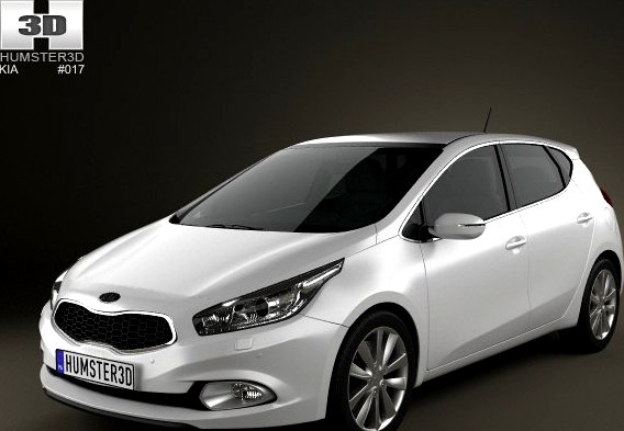 Kia Ceed hatchback 5door 2013 3D Model