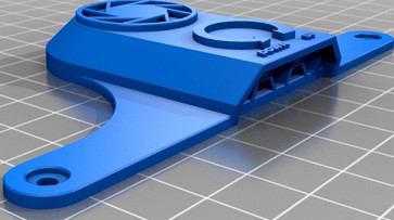Ender 3 Fan Guard with Aperture Science and Bed Level reminder