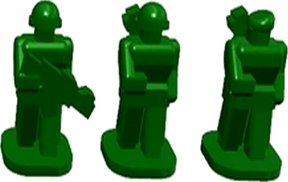 Miniature proxies on a scale of 1-200