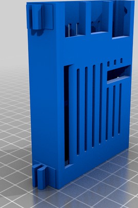 Raspberry Pi Case with integrated 20mm extrusion mount clips