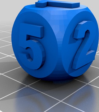 Six-Sided Die 3d model