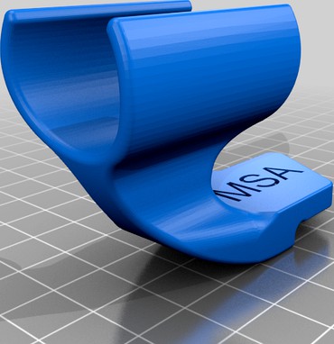 MSA Gallet F1 XF helmet torch clip