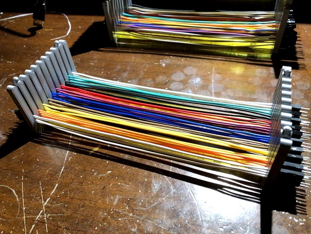 Stackable jumper wire rack