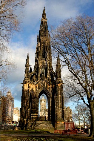 lithophane print SCOTTS MONUMENT ,EDINBURGH