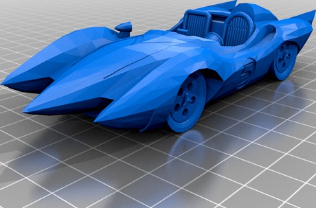 Mach 5 car from Speed Racer cleanup