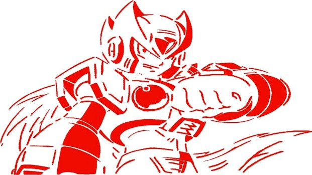 Mega man stencil 2