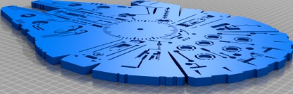Millenium Falcon Clock
