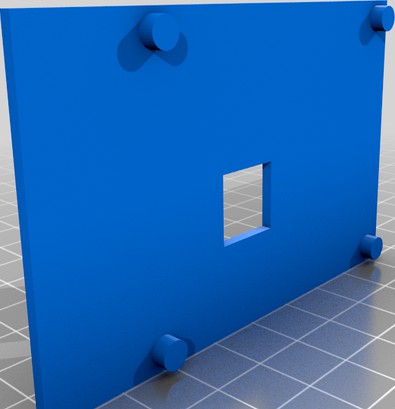 Back plate with heatsink cutout for Ender 3 Touchscreen Case & Holder for Raspberry Pi