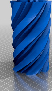 Vase Twisty Angular