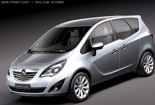 Opel Meriva 2011 3D Model