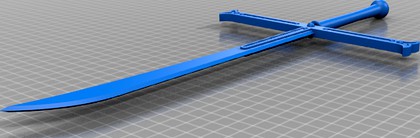 Mihawk Yoru Sword - One Piece - 3D Print Model – Wireframe