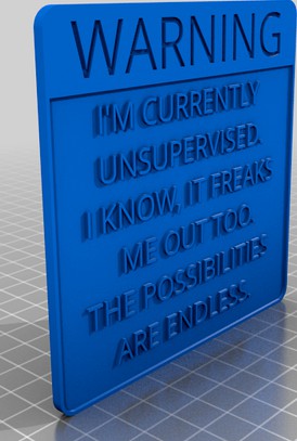 Unsupervised warning