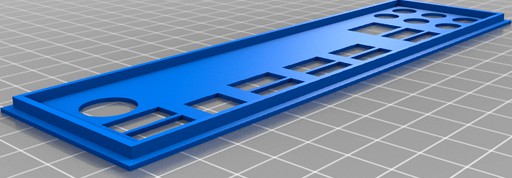 MSI 970 Gaming IO Shield 3d model