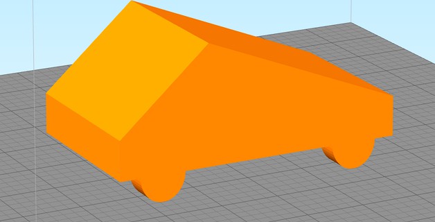 Tesla cybertruck (low poly)