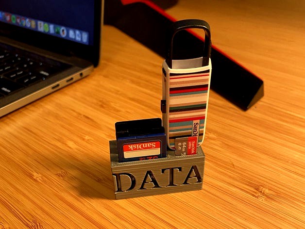 SD Card Data Holder - SD Cards, micro sd cards and a USB stick