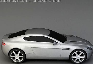 Aston Martin V8 Vantage 3d model car 3D Model