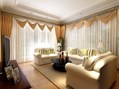 Photorealistic Living Room 0033 3D Model