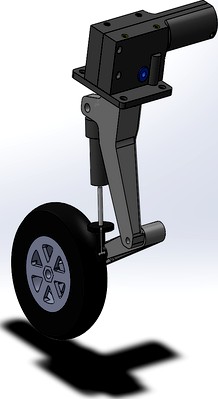 RC Airplane Main Gear w/ Shock