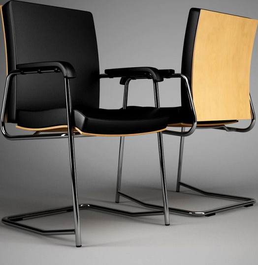 CGAxis Office Chair 58 3D Model