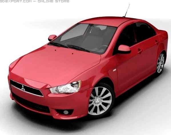 2008 Mitsubishi Lancer 3D Model