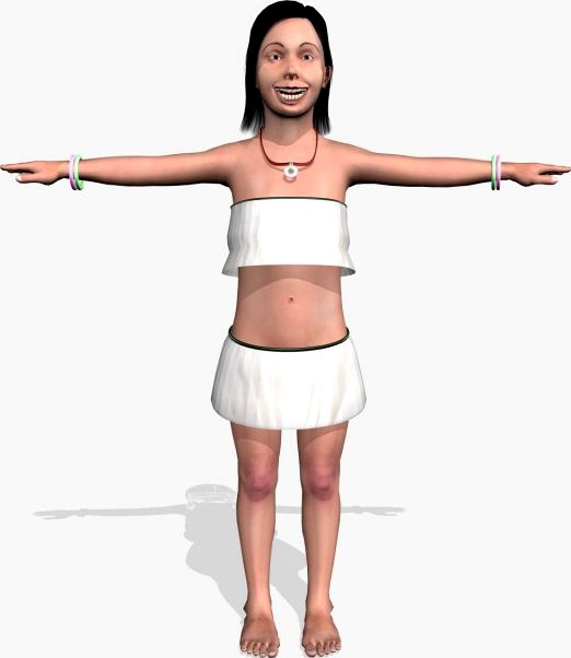 Sexy Girl Navya 3D Model