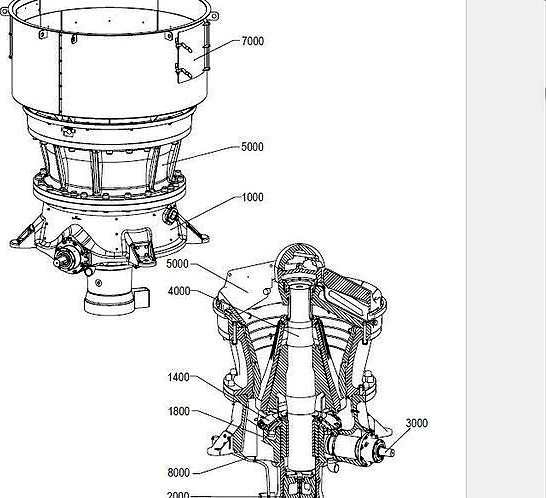 Sandvik CH660 Cone Crusher 3d model Sandvik CH660 Cone Crusher 3d model