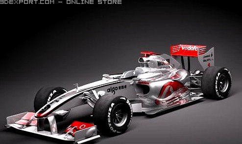 F1 McLaren MP424 2009 3D Model