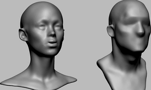 Male Female Head Basemesh