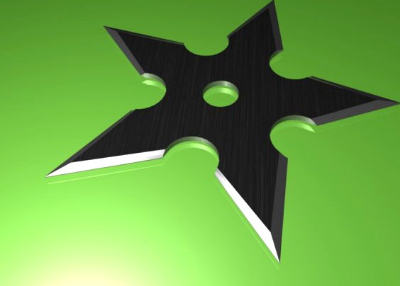 Shuriken Five Point 3D Model