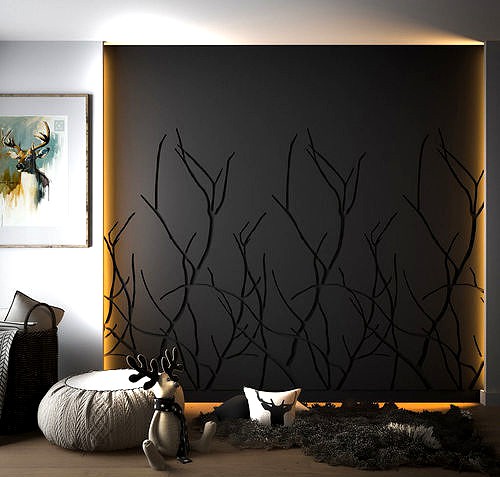 Decorative wall panno Branch