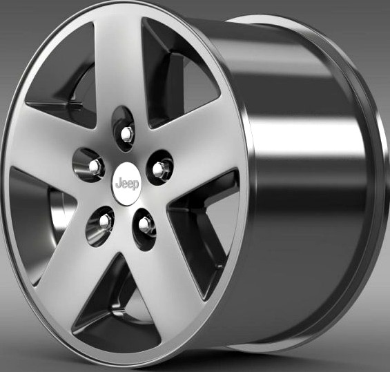 Jeep Wrangler Rubicon rim 3D Model