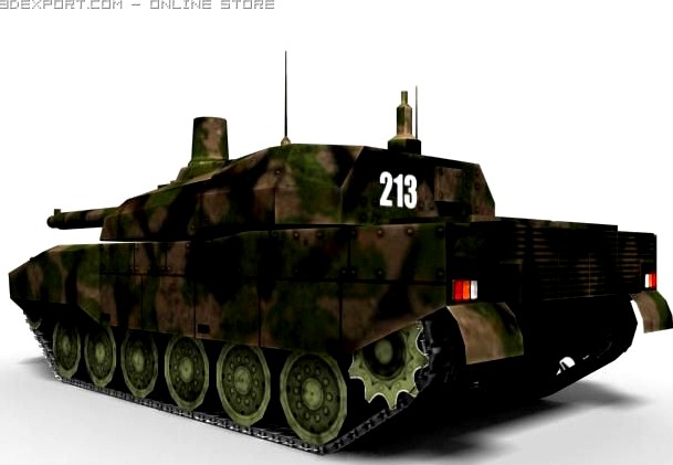 Tank Leclerc 3D Model