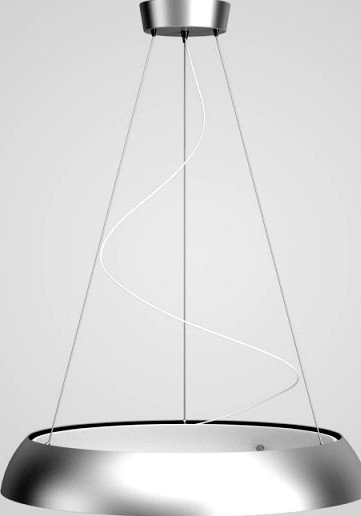 CGAxis Chrome Hanging Lamp 02 3D Model