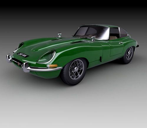 Jaguar type e 3D Model