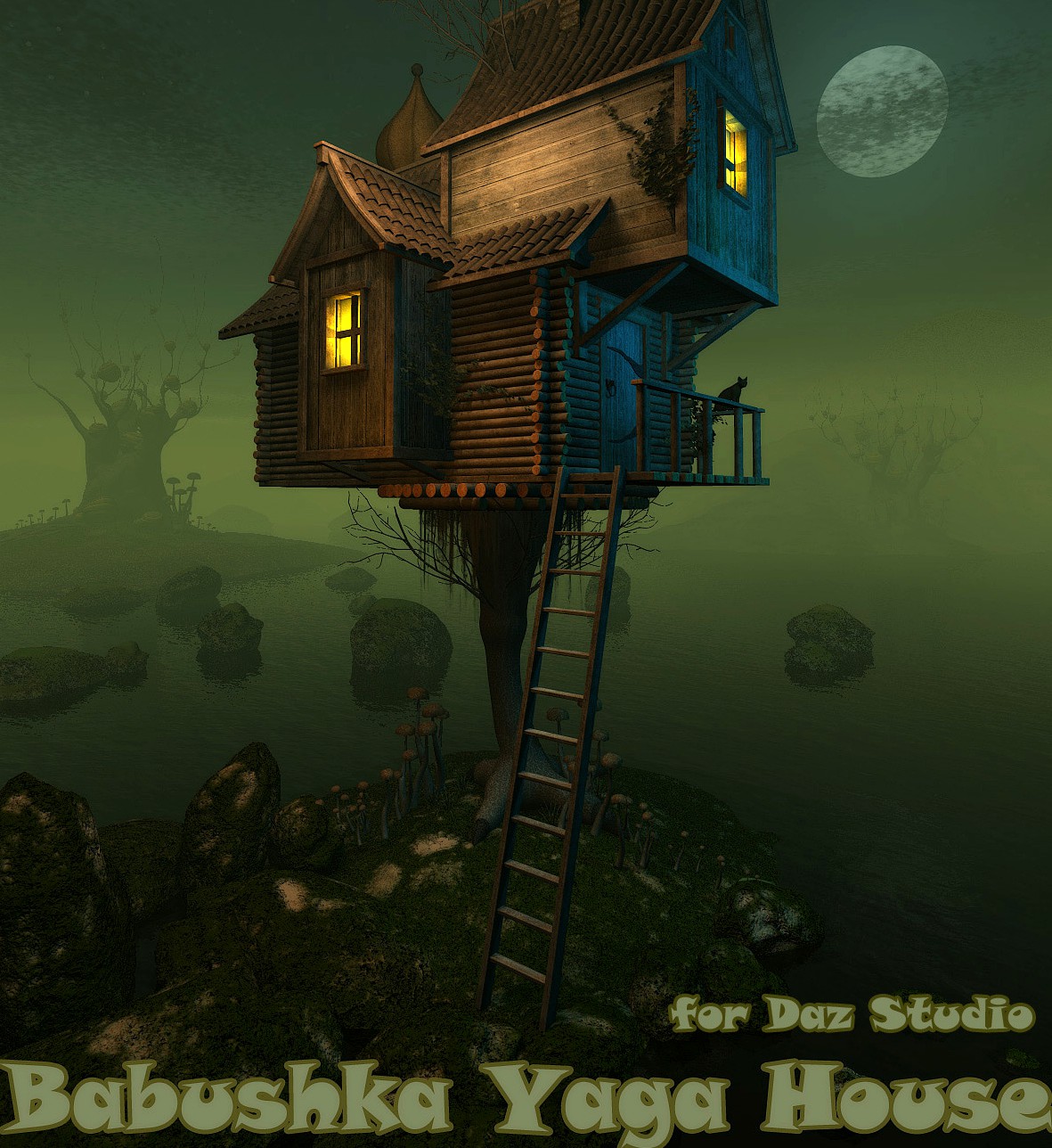 Babushka Yaga House for Daz Studio