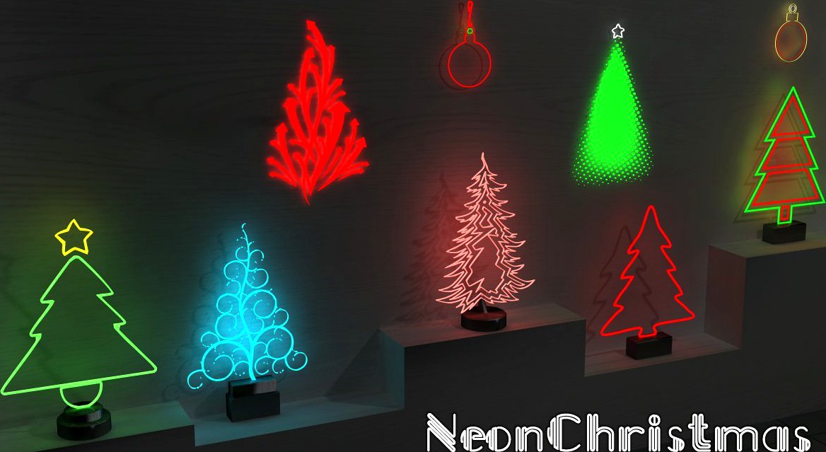 Neon Christmas - Extended License