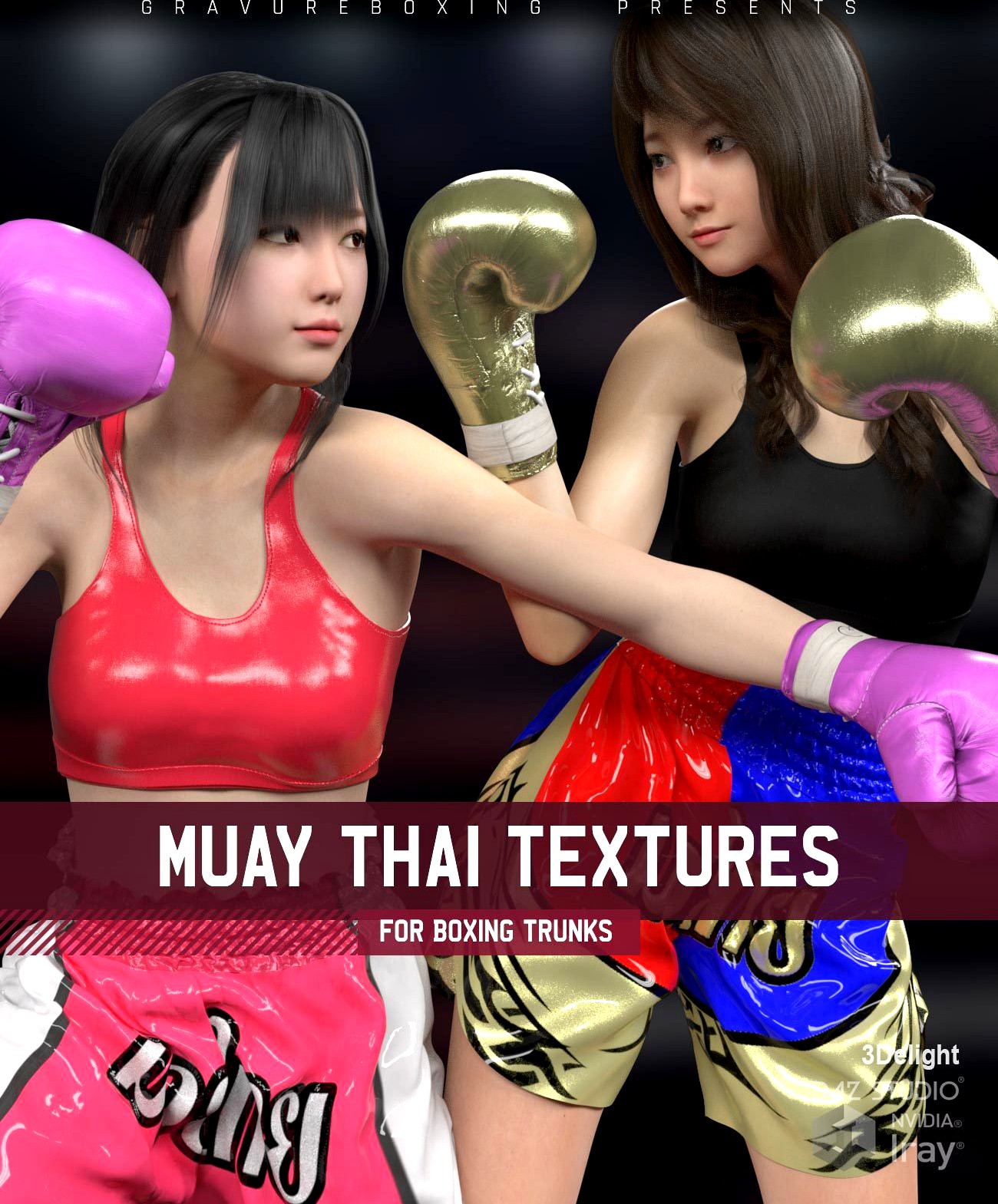 Muay Thai Textures for Boxing Trunks