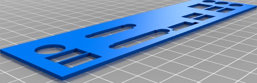 Msi a320m i/o shield 3d model
