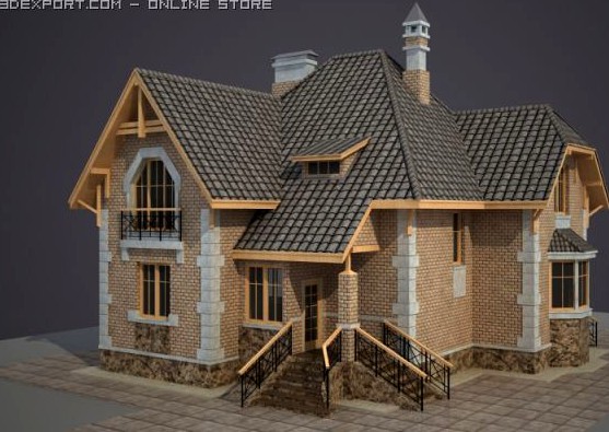 Cottage Forest 3D Model