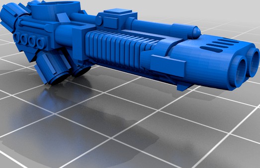 Plasma Blastgun for Adeptus Titanicus Lucius Warhound