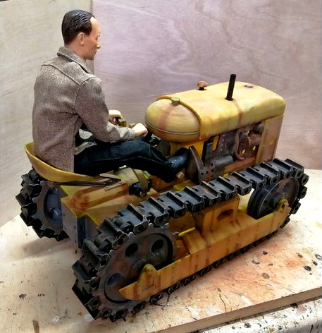 Oliver Cletrac inspired chain tractor