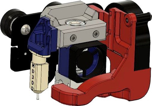 Creality CR10/ Ender2/ Ender3/ Ender5 V6 Hotend Mount and Part Cooling Duct