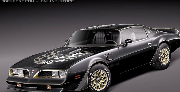 Pontiac Firebird Trans Am 1977 SE Bandit 3D Model