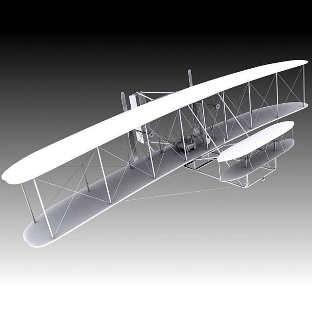 1903 Wright Flyer 3D Model