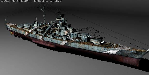 Bismarck 3D Model