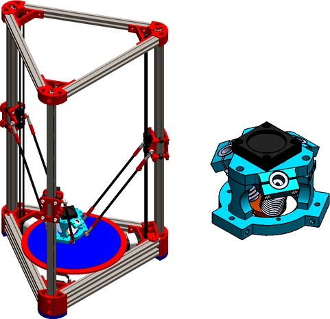 Effector for Delta Printer