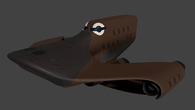 Platypus spaceship 3D model