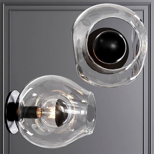 Bubble Sconce Oil-rubbed Bronze and Clear Glass