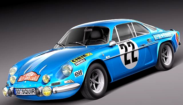 Renault Alpine A110 Rallye 19631974 3D Model